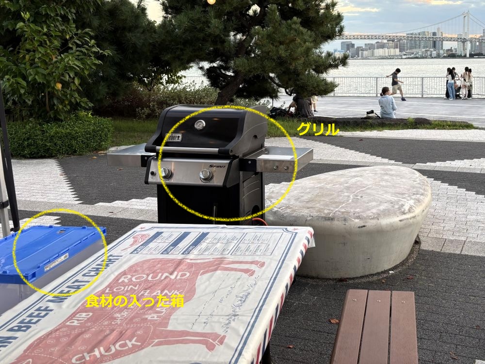 「O.GARDEN GRILL」のグリルなど